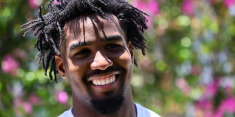 Jaylen Waddle closeup