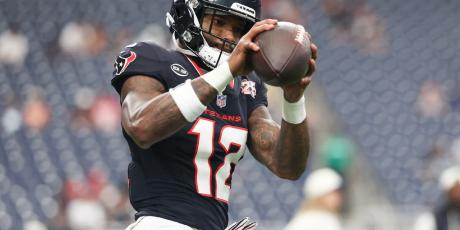 nico collins warm-up