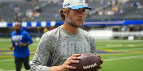 matthew stafford sideline