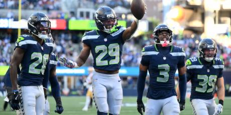 seahawks secondary celebration