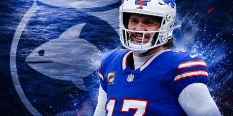 Josh Allen and SFB Logo