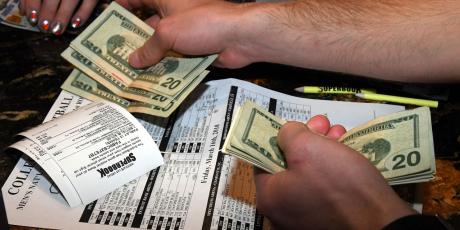 money changing hands