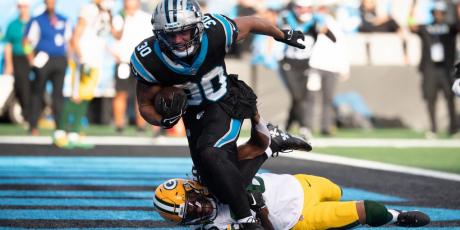 chuba hubbard touchdown