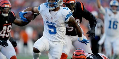 david montgomery broken tackle