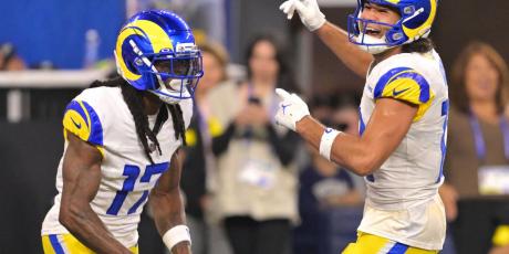 puka nacua davante adams celebrate