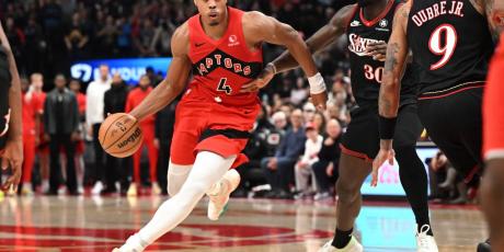 scottie barnes dribbling