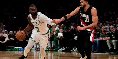 jaylen brown dribbling