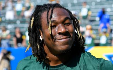 jamaal williams close up smile 