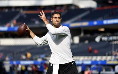 jimmy garoppolo throwing 