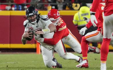 c.j. stroud taking sack