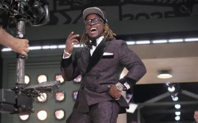 Ashton Jeanty on stage 