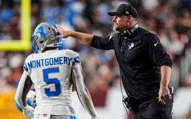 David Montgomery and Dan Campbell