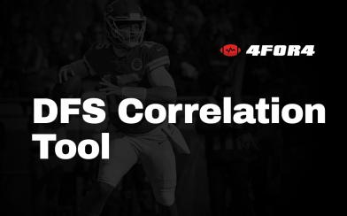 4for4 nfl dfs correlation tool