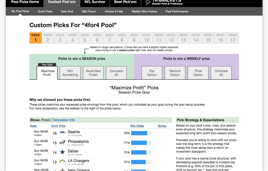 favorites for nfl week 1