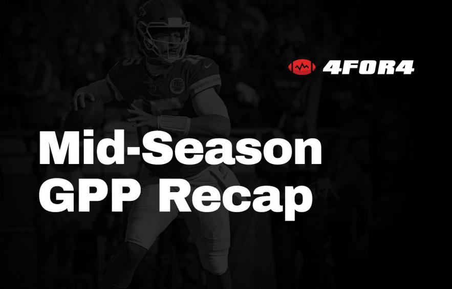 TJ&#039;s #Taek: Mid-Season NFL DFS GPP Recap
