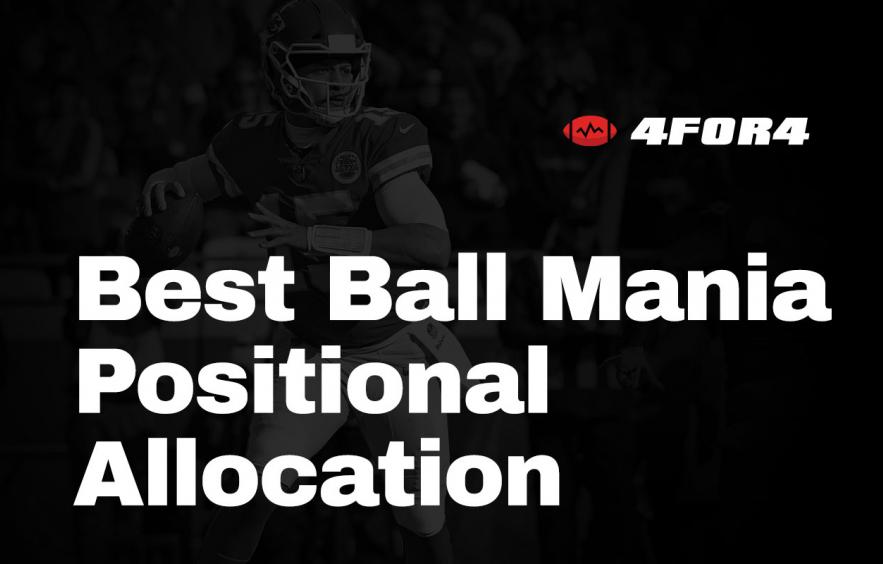 Underdog Best Ball Mania IV Strategy: Positional Allocation