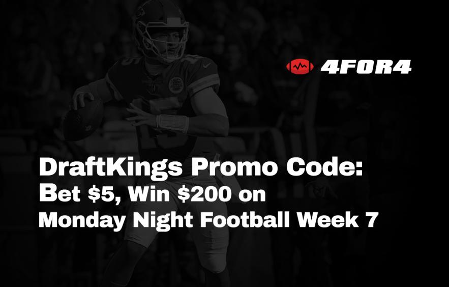 DraftKings NFL Promo Code: Bet $5, Win $200  DraftKings NFL Promo Code: Bet $5, Win $200