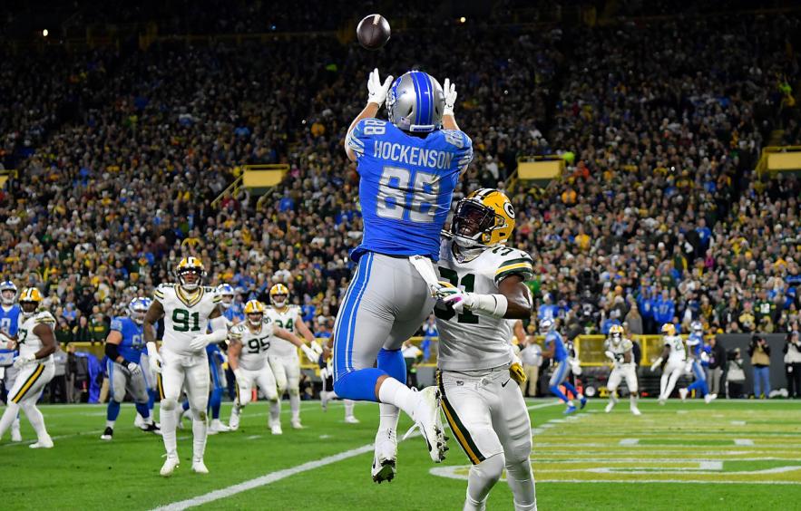 Tight End Target Hunt T J Hockenson Is A Fantasy Value 4for4