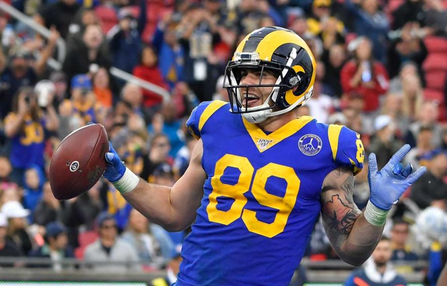 tyler higbee rams jersey