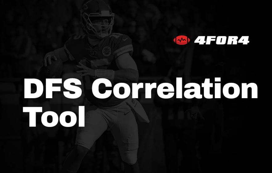 Using The 4for4 NFL DFS Player Correlation Tool