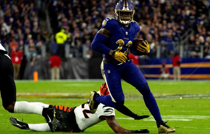 First TD Odds for Derrick Henry, JK Dobbins, Lamar Jackson, and More for Ravens at Chargers Tonight