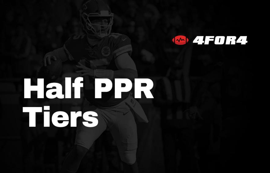 Tiered Rankings for Half PPR Leagues