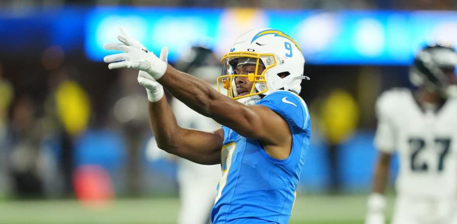 Tre' Harris finger guns 
