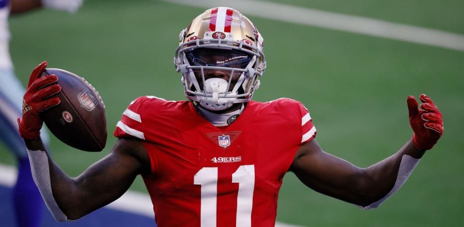 brandon aiyuk flex with ball