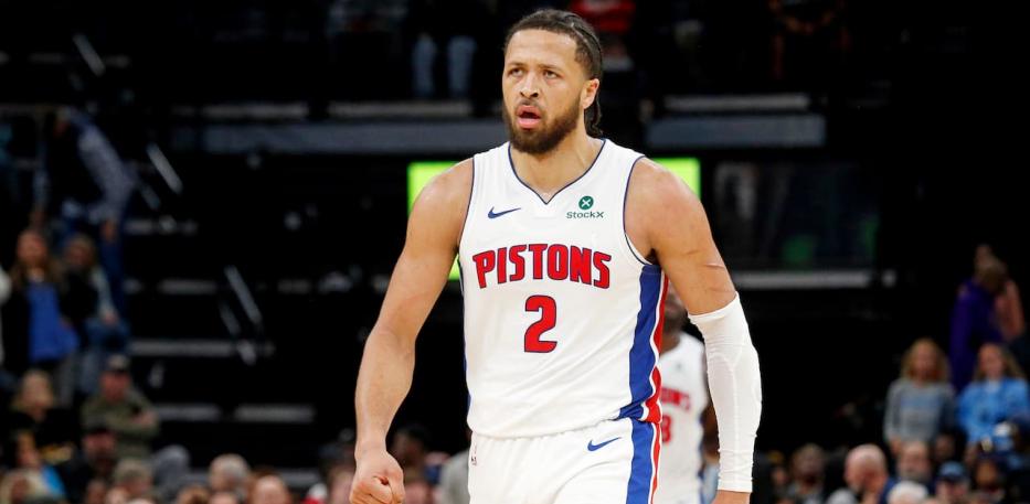 cade cunningham walking up court