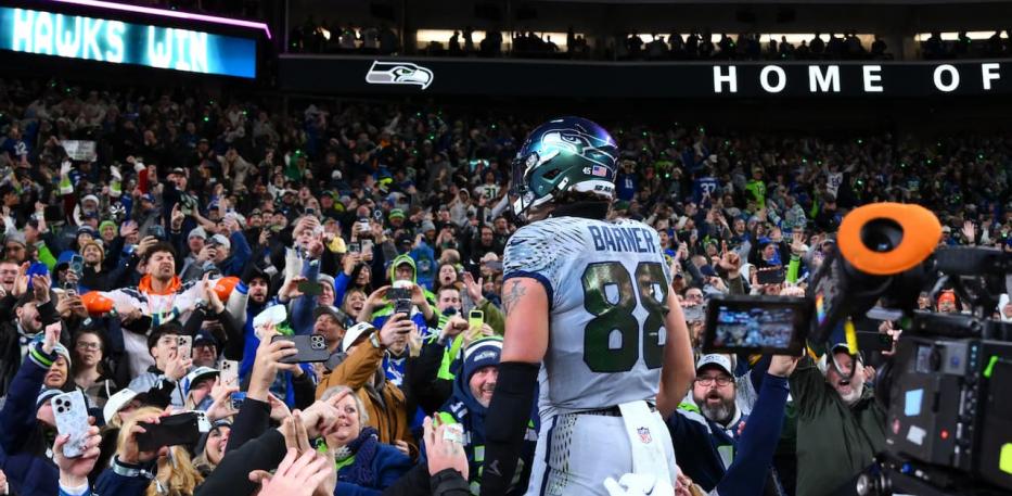 aj barner celebration