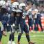chargers defensive players celebrating 