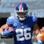 saquon barkley visor blue jersey