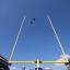 plane flyover with goal post