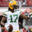 davante adams holding football
