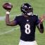 lamar jackson throwing