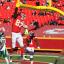 travis kelce dunking goalpost