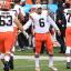 baker mayfield and offensive line guys