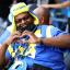 rams fan making a heart