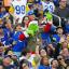 Grinch in the LA Rams Stands 