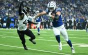 Tyler Warren stiff arm