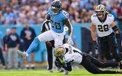 Tony Pollard ankle tackle