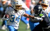 keaton mitchell stiff arm