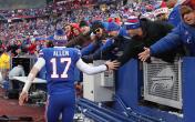 josh allen high five Bills crowd