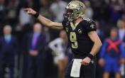 drew brees pointing