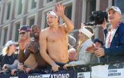 rob gronkowski shirtless parade