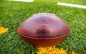 NFL football on grass