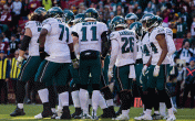 eagles huddle 