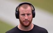 carson wentz headphones no helmet