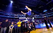 steph curry jumping