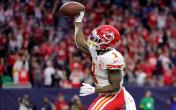 Jerick McKinnon holding ball up 